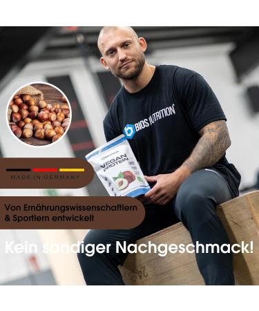 Vegan Protein Hazelnut 2x900g - 4K Nutrition | Delicious Lactose-Free & Soy-Free Plant Protein - Bios Nutrition (Made in Germany) - Buy Online on GoSupps.com