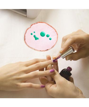 Nail Art Palette - Pink Resin Color Palette for Manicure & Makeup with Gold Edge | Perfect Mixing Tool for Cosmetics - Buy Online on GoSupps.com