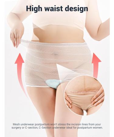 HANSILK Disposable Maternity Knickers - 5 Pcs, S White - Postpartum Underwear for C-Section Recovery - Buy Online on GoSupps.com