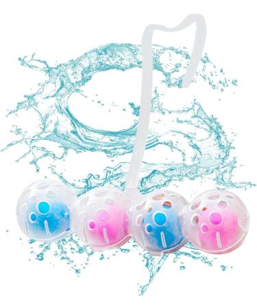 Toilet eners Rim Hanger | Bowl Toilet Deodorizer Rim Hanger | Quick Foaming -Cleaning Ball 4 Balls Included Toilet ener for Bathroom Toilet Care and Flush Cleaning - Buy Online on GoSupps.com