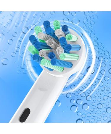 Oral-B Compatible Replacement Toothbrush Heads - 4pcs Round Head for CrossAction - Vitality Plus Accessories - 4 Count - Buy Online on GoSupps.com