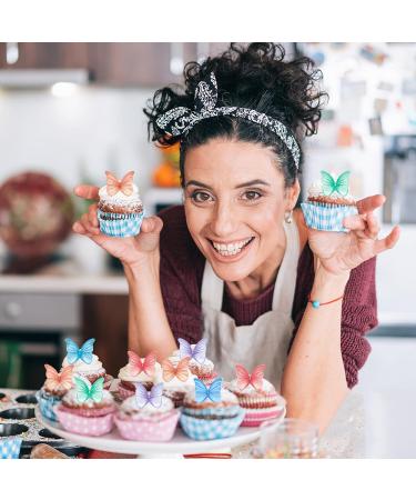 Buy 48 Edible Butterflies for Cake Decoration | Catelves | Perfect for Cake Toppers & Tortendeko - Buy Online on GoSupps.com
