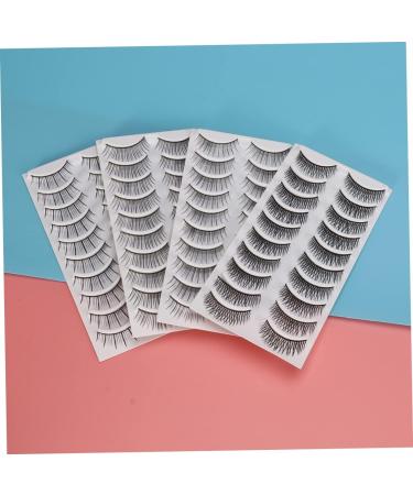 HAPINARY Beauty Fake Eyelashes 80 Pairs Fake Lashes Fake Eyelashes Eyeliner Pencil False Eyelashes Natural Eyelashes Cross Section Cosplay Lashes - Buy Online on GoSupps.com