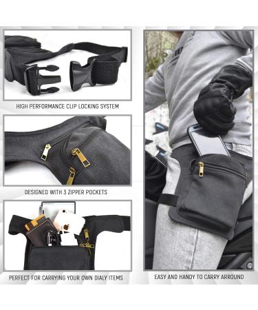 Buy Ahr Quality Multi-Functional Leg Bag for Men & Women - Tactical Pocket & Outdoor Tool Bag in Pure Black - Buy Online on GoSupps.com