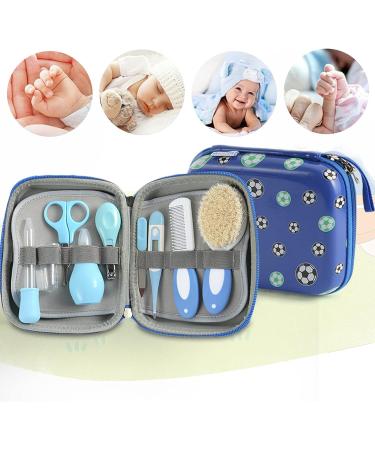 RoseFlower Baby Healthcare and Grooming Kit - 9 in 1 Newborn Essentials Nursery Care Set for Infant Toddlers - Nail Clipper, Nose Cleaner, Toothbrush, Nasal Aspirator - Boys Girls Kids - Buy Online on GoSupps.com
