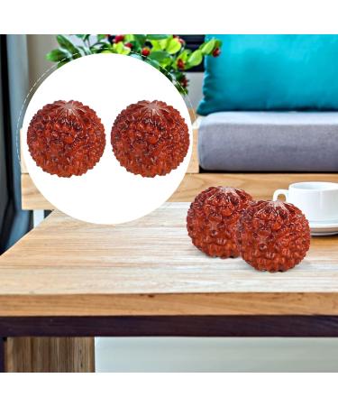 Frcolor 2-St Carving Massage Device - Manual Foot Roller & Hand Exercise Balls - Rosewood Chinese Massage Ornaments for Desktop Decor - Buy Online on GoSupps.com