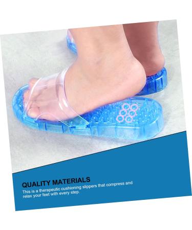 MAGICLULU 2 Pairs Slippers Quick Drying Shower Slippers Green Home Indoor Slippers Non Dorm Shoes Gym Foot Spa Soak Tub Shower Footware Massaging Travel Pvc Household Plastic Barrel 26.5x9.8cm 9.5x4pcs Bluex4pcs - Buy Online on GoSupps.com
