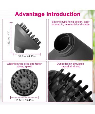 Fixbetter Upgraded Diffuser Nozzle for Dyson Airwrap - Convert Styler to Hair Dryer | Compatible with HS05 HS03 HS01 - Buy Online on GoSupps.com
