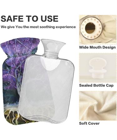 NAANLE Purple Tree of Life Hot Water Bottle | 2L Heat & Cold Therapy | Back Pain Relief & Hand/Foot Warmer - Buy Online on GoSupps.com