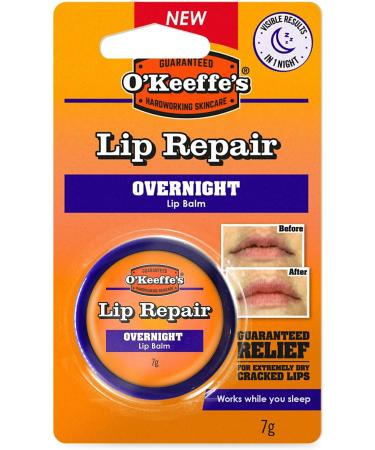 O'Keeffe's Unscented Lip Repair Balm 4.2g & Overnight Lip Repair 7g (Pack of 2) - Buy Online on GoSupps.com