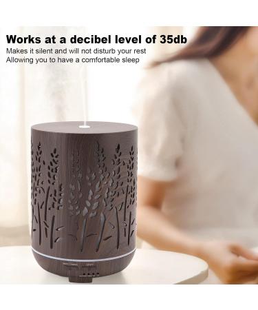 Buy Essential Oil Diffuser 300ml - Automatic Shut Off Wood Grain 7 LED Colors 100-240V Humidifier for Nursery | Free International Shipping - Buy Online on GoSupps.com