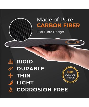 Carbon Fiber Insole - Rigid Shoe Insert for Foot Pain Relief | Hallux Rigidus, Turf Toe, Arthritis | Men's 10-10.5 Women's 11-11.5 | 1 pc - Buy Online on GoSupps.com