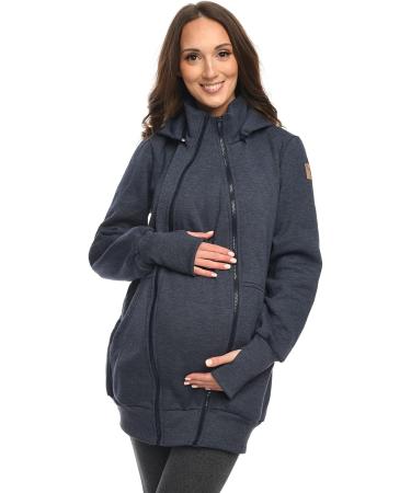 MijaCulture 3-in-1 Maternity Jumper for Baby Carrier Kangaroo Jacket - M Jeans Color - Buy Online on GoSupps.com