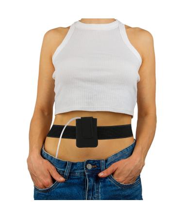 Insulin Pump Holder Waist Belt - Compatible with t:Slim/t:Slim X2 - Adjustable Diabetic Pump Case - Diabetic Insulin Pump Belts Armband for Adults & Kids - Diabetic Pouch Belt for Sports (M Waist) M-Waist