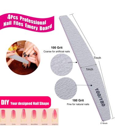 18Pcs Nail File Buffer Block Set for Gel Nails | 100/180 Grit Coarse Buffing | Reusable Finger & Toenail Files | 7-Way + 4-Way Nail Smoother - Buy Online on GoSupps.com