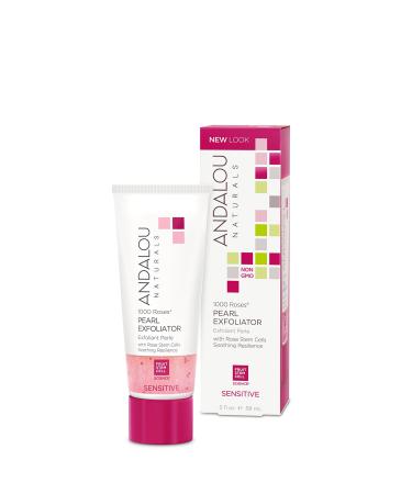 Andalou Naturals Pearl Exfoliator Sensitive 1000 Roses 2 fl oz (58 ml)