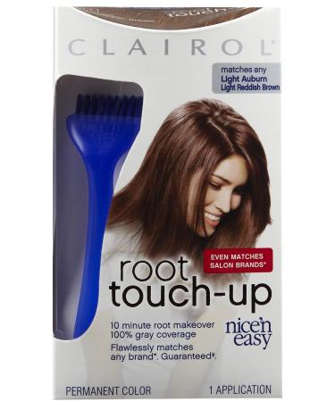 Clairol Nice N Easy Root Touch-Up Hair Color Light Auburn #6R - Kit