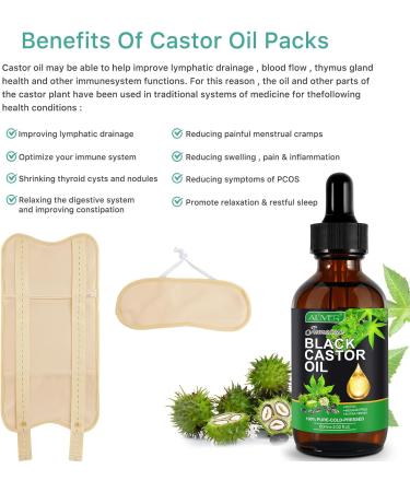 Organic Castor Oil Pack Kit for Liver Support Washable Rigid Packs with Adjustable Strap & Castor Oil Included Khaiki Beige - Buy Online on GoSupps.com