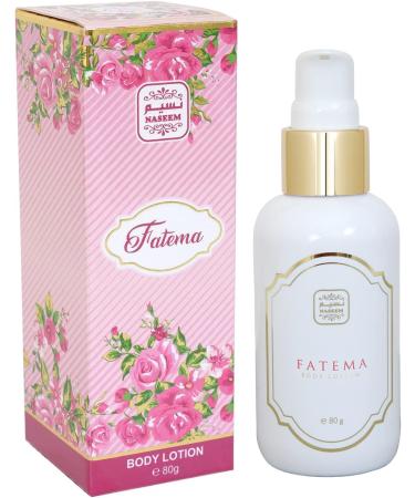 Naseem Perfumes Fatema Body Lotion 80gm - Unisex Moisturizing Lotion with Peach Jasmine & White Musk for Long-Lasting Hydration Quick Absorption & Silky Smooth Skin for Men & Women