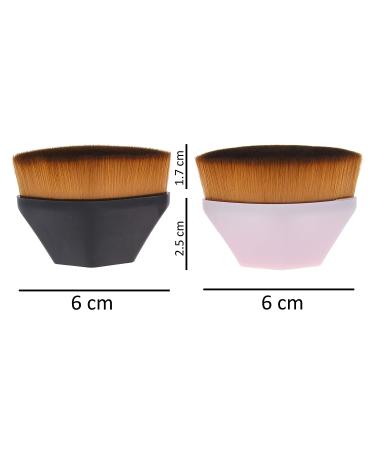 Diamond Shield Flat Top Kabuki Makeup Brush - Powder Foundation Application - Buy Online on GoSupps.com