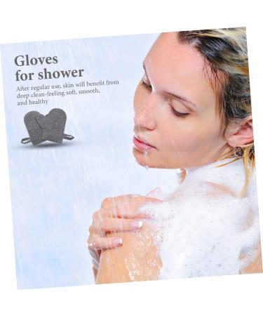 VILLCASE 2pcs White Felt Sauna Gloves - Body Scrub Mitt for Dead Skin Removal - Bath Scrubber Accessories - Buy Online on GoSupps.com