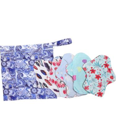 Healeved 5 Sets Washable Incontinence Napkins & Menstrual Pads for Women - Bamboo Fabric with Wings - Eco-Friendly Comfortable Protection - Buy Online on GoSupps.com