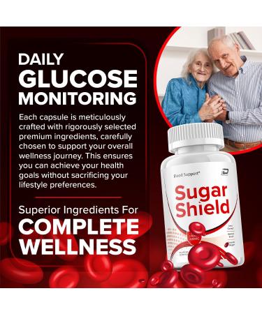 Sugar Shield Supplement Sugar Shield Pills Sugar Shield Extra Strength Formula Sugar Shield Advanced Formula Capsules Sugar Shield Natural Pills (3 Pack - 180 Capsules) - Buy Online on GoSupps.com