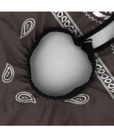ONE TO PROMISE Black & White Paisley Bandana Barber Cape - Waterproof Hair Cut Apron for Stylists & Hairdressers (55x66 - Buy Online on GoSupps.com