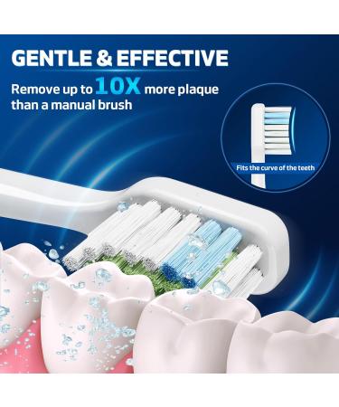Toothbrush Replacement Heads for Aquasonic Duo & Home Dental Center - 12 Pack (6 White + 6 Black) - Best International Shipping - Buy Online on GoSupps.com
