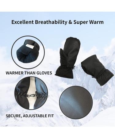 ONNAS Waterproof Winter Ski Gloves - Grey Reflective, Medium-Large - Buy Online on GoSupps.com