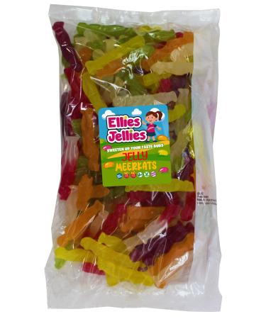Ellies Jellies Jelly Meerkats 1kg Bag Fruity Flavour Colourful Jellies Gummy Sweets Enjoyable Design