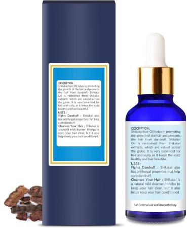 Home Genie Shikakai Base Oil 100% Natural Pure Undiluted Uncut Essential Oil - 30ml Cold-Pressed Therapeutic Grade Organic Hair Oil for Longer Volumized Hair Promotes Hair Growth Paraben Free - Buy Online on GoSupps.com
