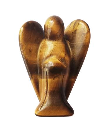 Lovionus89 of course tiger eye guard gaugel statue hand -carved stone healing crystal bag figures decoration 5cm 50mm tiger eye