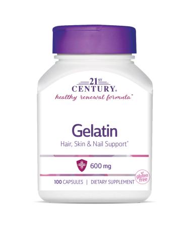 21st Century Gelatin 600 mg 100 Capsules