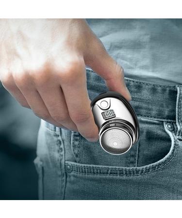Gradient Space Stone Gradient Mini Shaver Upgrade Mini Electric Shaver Portable Electric Shaver for Men Women Travel Pocket Size Washable Electric Razor with LED Power Display (Gradient Black) - Buy Online on GoSupps.com