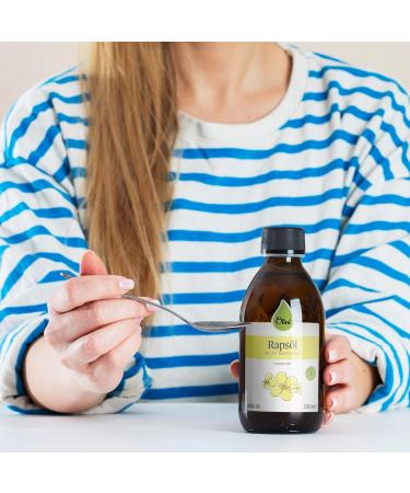 Olini Cold-Pressed Rapeseed Oil 500ml - Fresh Unprocessed Vegan & Gluten-Free - Rich in Unsaturated Fatty Acids & Vitamin E - Direct from Manufacturer - Buy Online on GoSupps.com