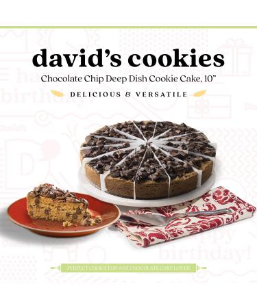 Chocolate Chip Deep Dish Cookie Pie - 14 Pre-Sliced Pieces | Gourmet Bakery Dessert with Chocolate Chips and Chunky Chocolate Topping - Buy Online on GoSupps.com