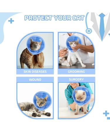 Cat Cone Collar Soft Adjustable Cat Recovery Collar Soft Collar Cone Protective Elizabethan Collar After Surgery and Injuries for for Small Pets Cats Kittens (Blue S) - Buy Online on GoSupps.com