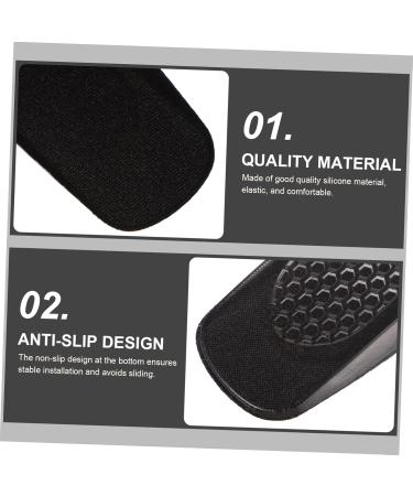 FRCOLOR Height Increasing Insoles - 4pcs Breathable Heel Lifts for Men | Invisible Shoe Height Enhancers | Athletic Foot Support - Black 11X6X1.5CM - Buy Online on GoSupps.com