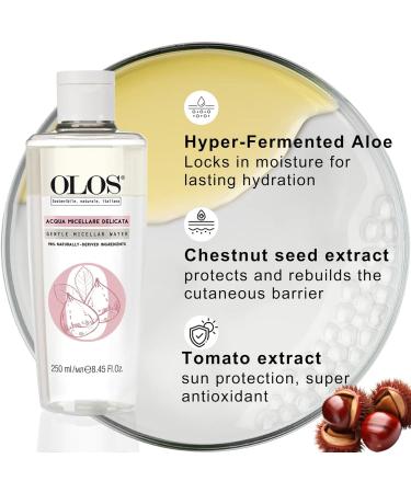 Olos Biphasic Micellar Water 8.4 oz - Makeup Remover - Facial Cleanser Suitable for All Skin Types - No Fragrance No Color - Mild on Sensitive Skin - Buy Online on GoSupps.com