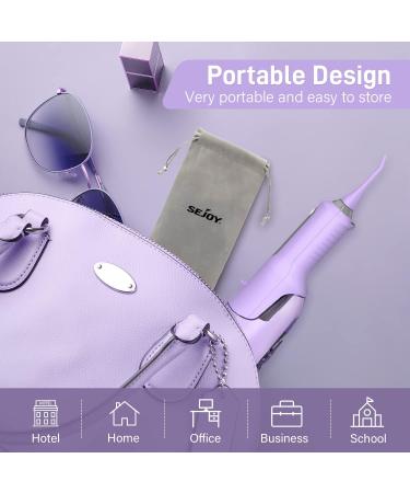 Cordless Water Flosser for Teeth with 5 Cleaning Modes and 5 Jet Tips - Portable, IPX7 Waterproof Oral Irrigator for Braces - Perfect for Home, Travel, and Office Use (Purple) - Buy Online on GoSupps.com