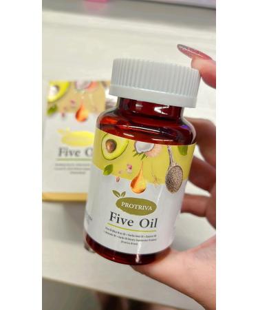 Protriva Five Oil 30 Capsules - Avocado Oil Skincare Set from Germany | Nourish & Moisturize | Free Tomato Facial Mask - Thaigiftshop - Buy Online on GoSupps.com
