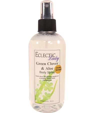 Green Clover And Aloe Body Spray (Double Strength) 8 ounces Body Mist for Women with Clean Light & Gentle Fragrance Long Lasting Perfume with Comforting Scent for Men & Women Cologne with Soft 8 Fluid Ounces (Double Strength)