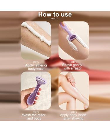 Premium Women's Razor for Gentle Shaving - Intimate Care & Body Hair Cutter in Purple - Buy Online on GoSupps.com