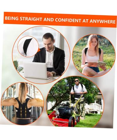 Beavorty Hunchback Belt Support & Posture Straightener for Heating Pad - Upper Back Support Bracket for Men - Black Fabric - Buy Online on GoSupps.com