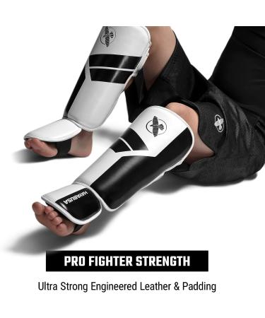 Hayabusa S4 Kids Shin Guards - Muay Thai, MMA, Kickboxing - Large/X-Large White - Buy Online on GoSupps.com