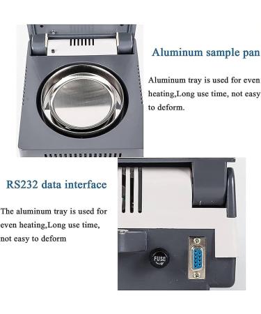 MOXAC 50GX0.001G Halogen Heating Laboratory Analyzer - Fast Moisture Test 0.02% Readability LCD Touchscreen USB & RS232 Connections - Buy Online on GoSupps.com
