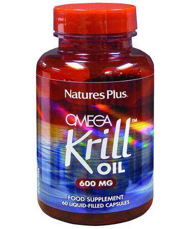 Nature's Plus Omega Krill Oil 600 mg 60 Liquid-Filled Capsules