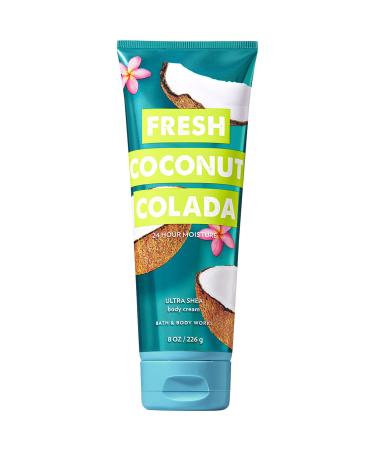 Bath and Body Works Fresh Coconut Colada Ultra Shea Body Cream (24 Hour Moisture) 8 Ounce